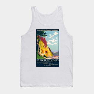 La route des Vosges France Vintage Poster 1925 Tank Top